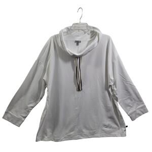 T By Talbot French Terry Cowl Neck With Drawstring Pullover Top Size 2X 112124-7